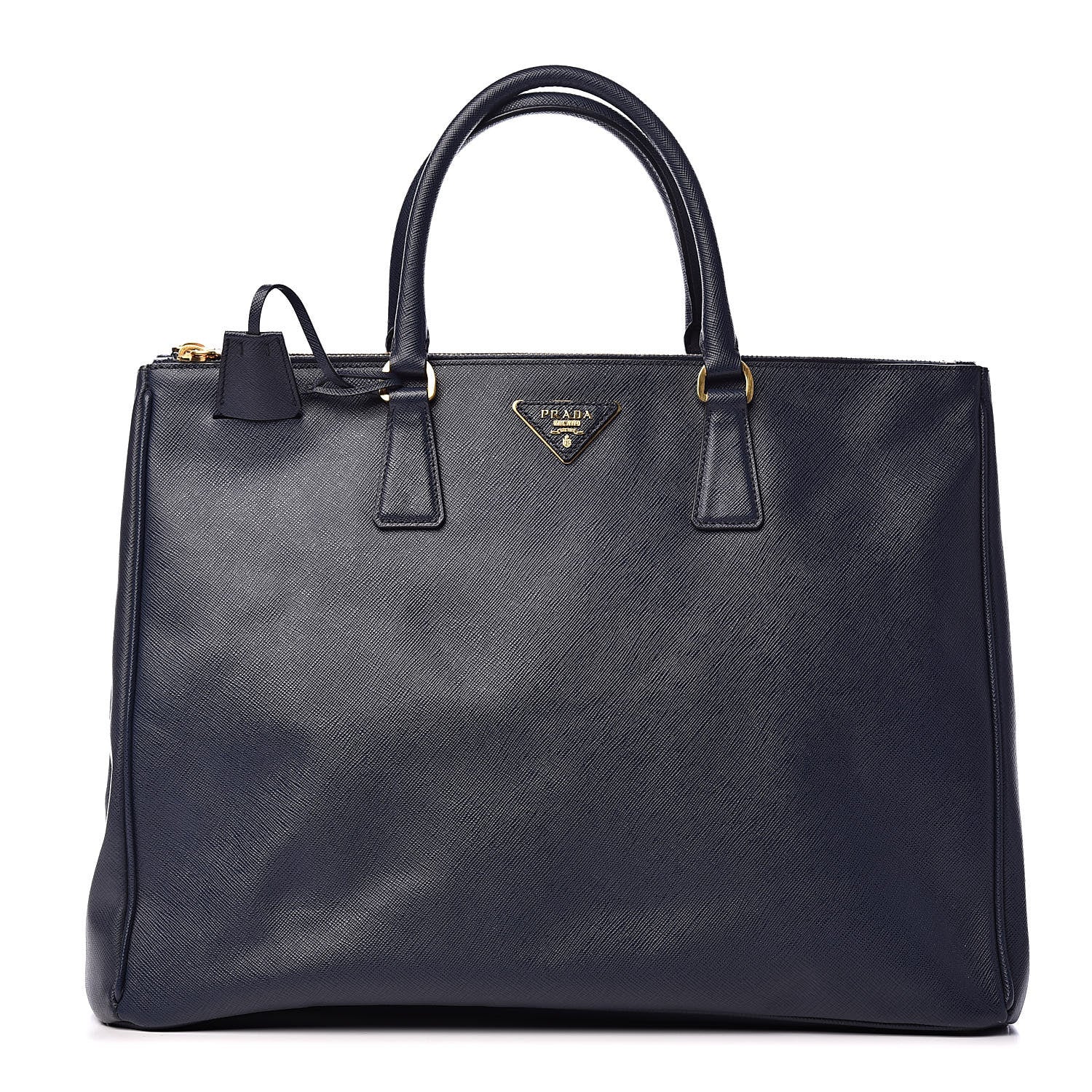 Prada Saffiano Large Galleria Double Zip Tote Baltico 1 of 12