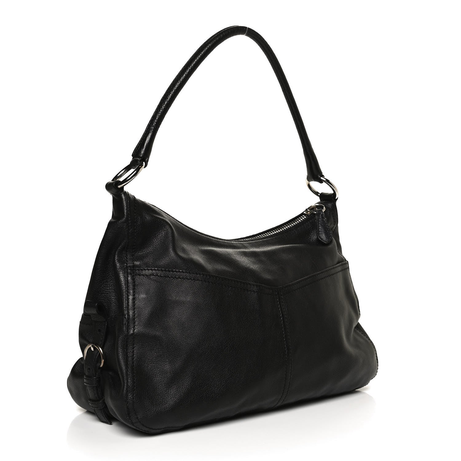 Prada Buffalo Pocket Shoulder Bag Black 2 of 11