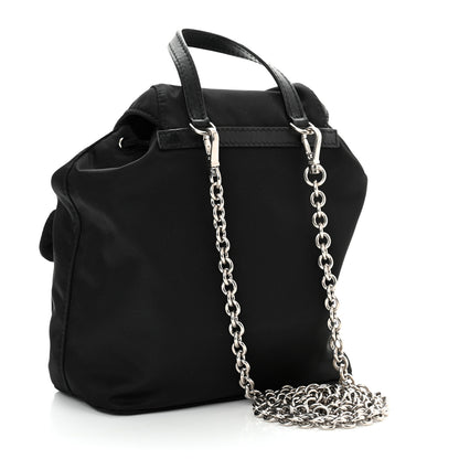 Prada Nylon Vela Mini Crossbody Backpack Black 3 of 11