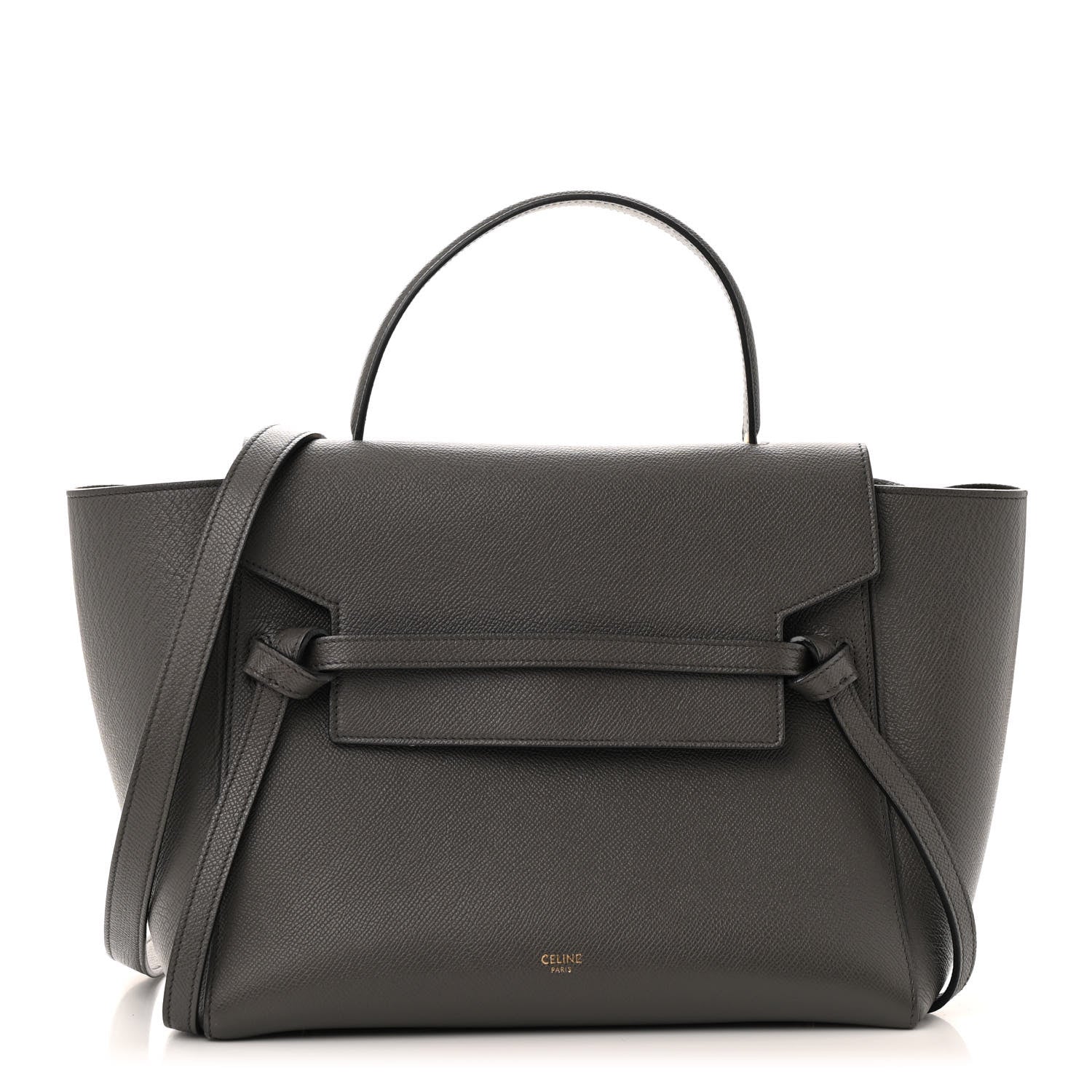Celine Grained Calfskin Mini Belt Bag Grey 1 of 13