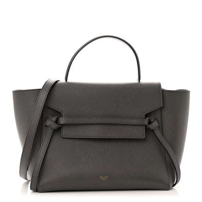 Celine Grained Calfskin Mini Belt Bag Grey 1 of 13