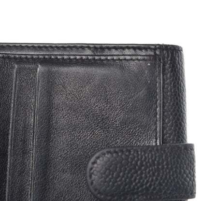 Chanel Caviar Timeless CC Compact French Wallet Black 12 of 14