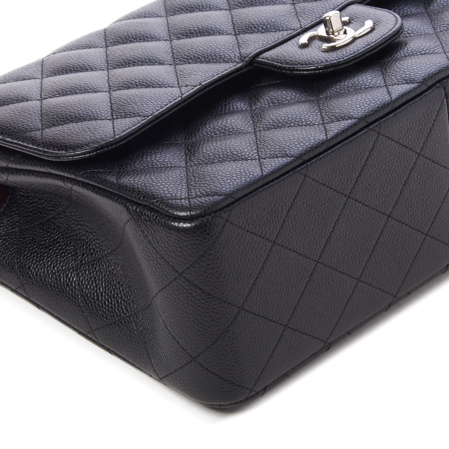 Chanel Caviar Quilted Jumbo Double Flap Black 6 of 11