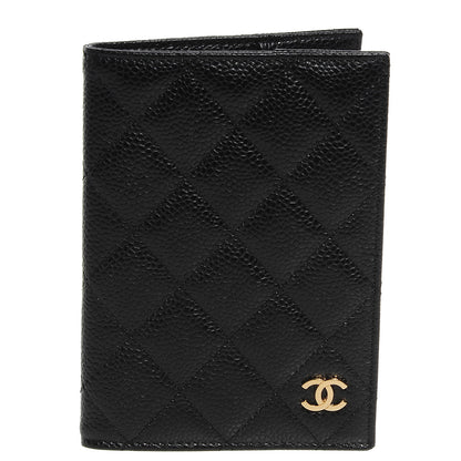 Chanel Caviar Quilted Passport Holder Black 1 of 9