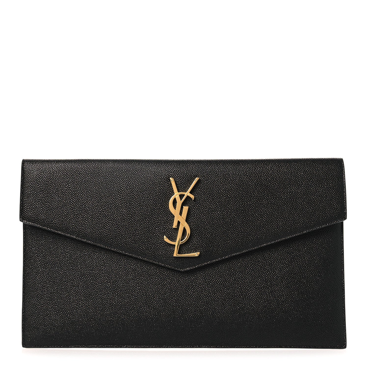 Saint Laurent Grain De Poudre Uptown Pouch Black 1 of 10
