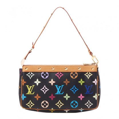 Louis Vuitton Monogram Multicolor Pochette Accessories Black 1 of 8