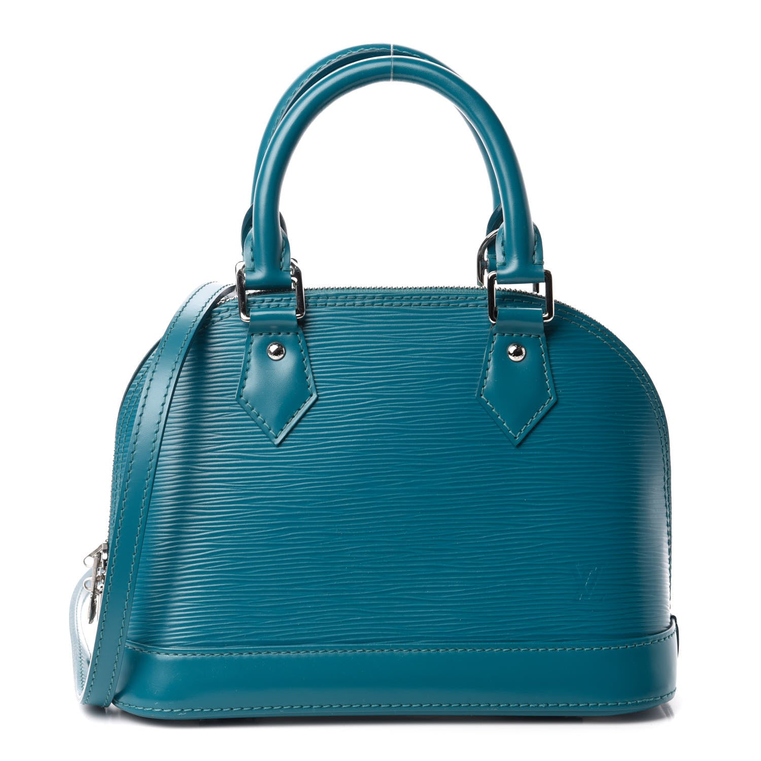 Louis Vuitton Epi Alma BB Cyan 1 of 9