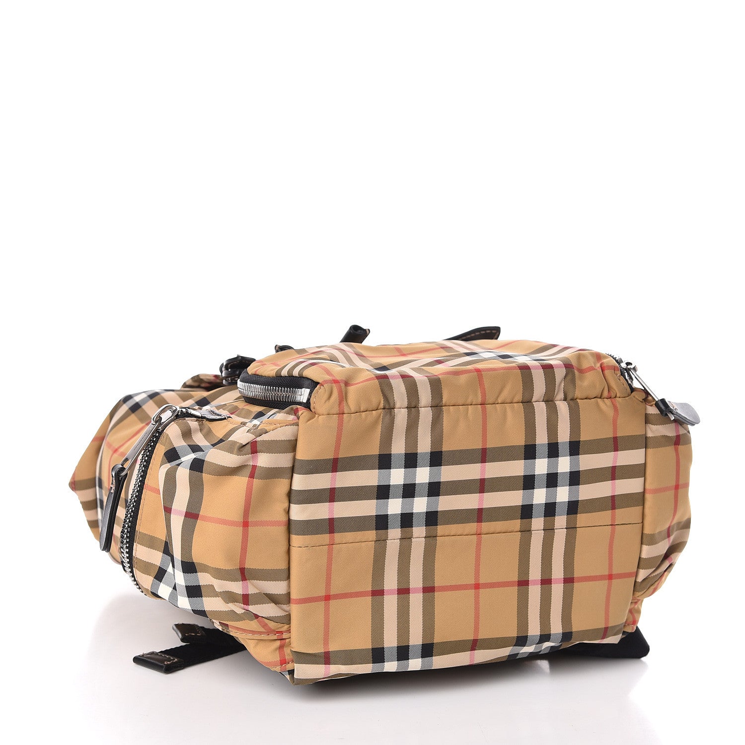 Burberry Nylon Vintage Check Medium Rucksack Backpack Antique Yellow 4 of 13