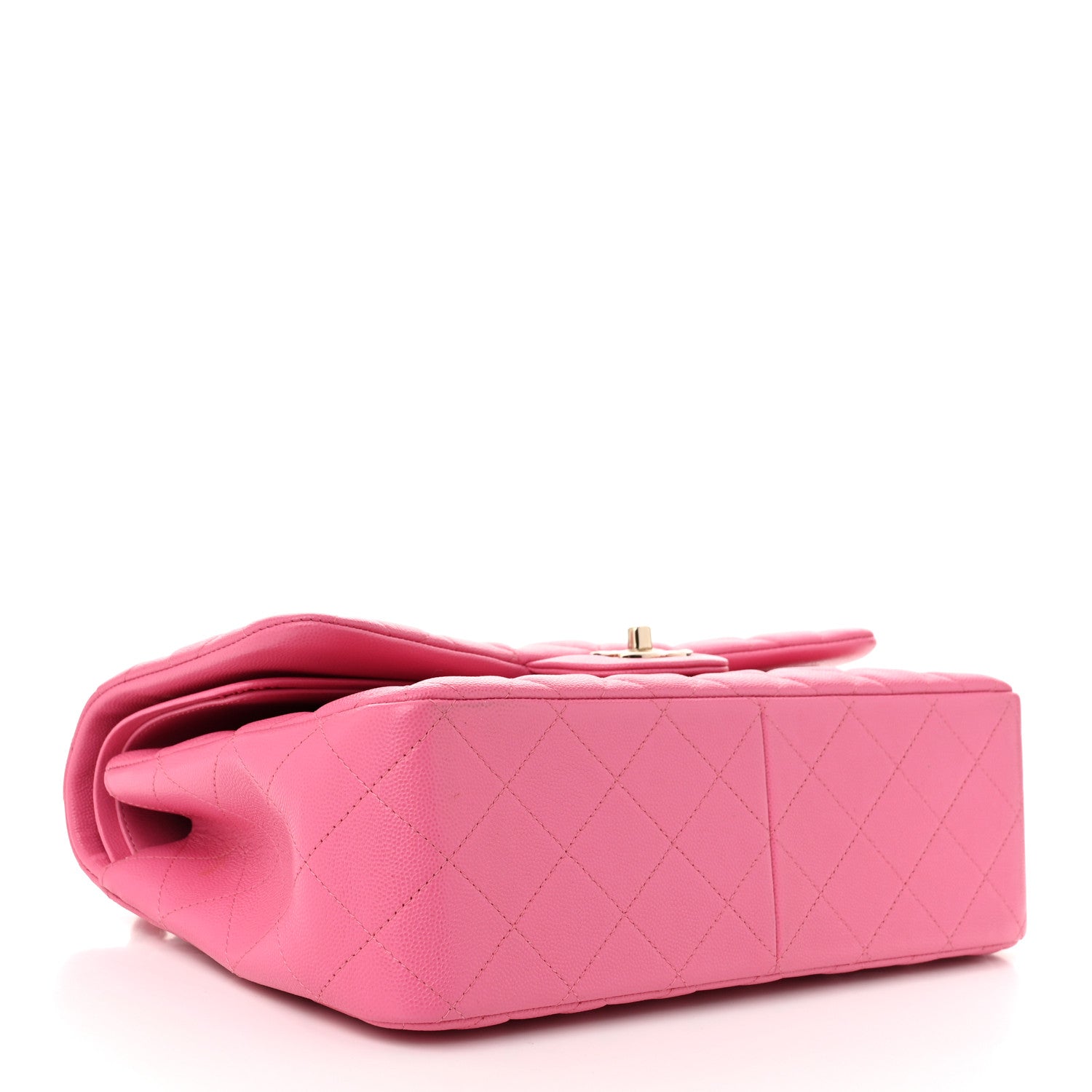 Chanel Caviar Quilted Jumbo Double Flap Pink 4 of 12