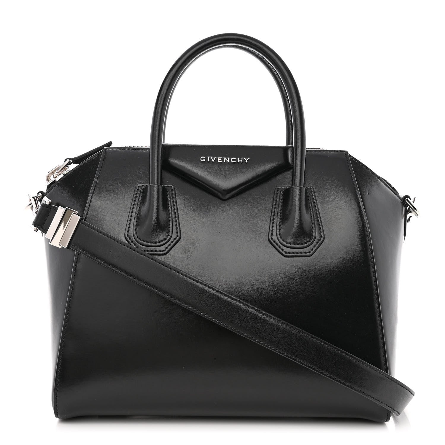 Givenchy Shiny Lord Calfskin Small Antigona Black 1 of 11