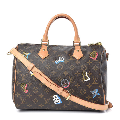 Louis Vuitton Monogram Love Lock Speedy Bandouliere 30 1 of 12