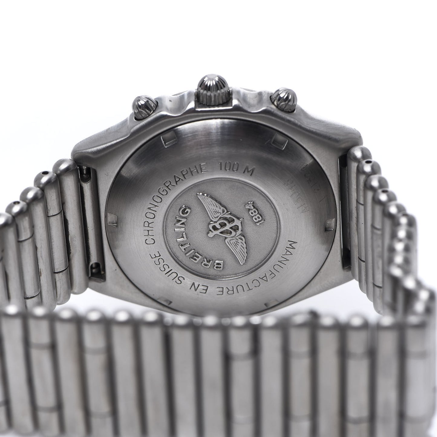 Stainless Steel 39mm Chronomat Bullet Link Automatic Watch Beige A13048