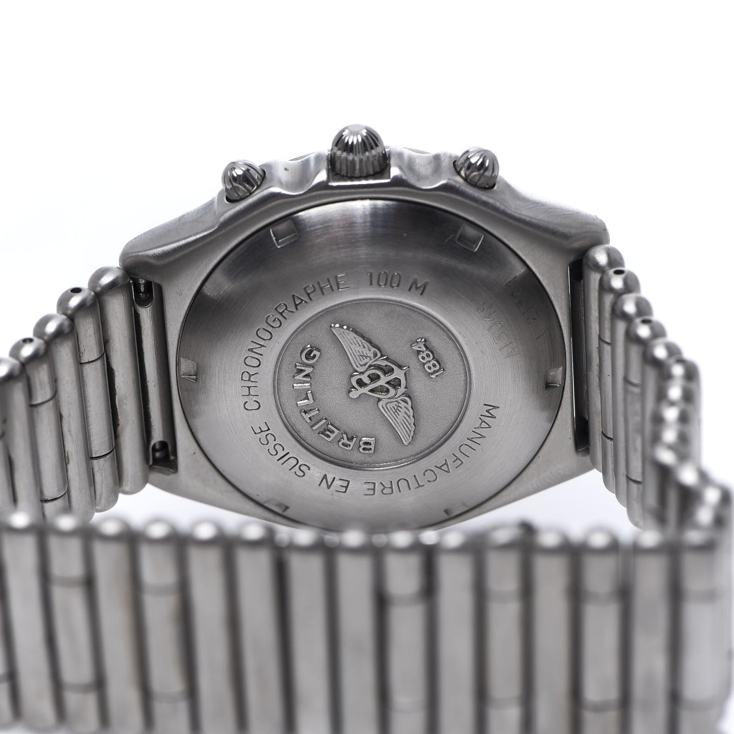Breitling Stainless Steel 39mm Chronomat Bullet Link Automatic Watch Beige A13048 4 of 7