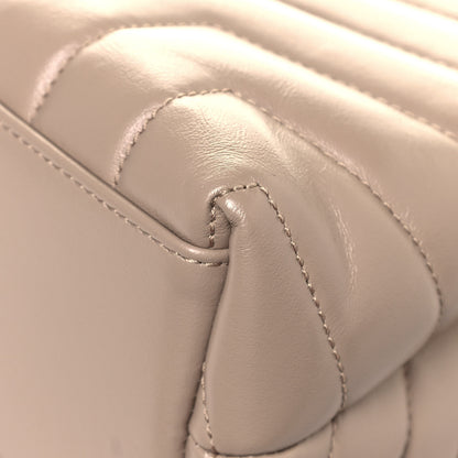 Saint Laurent Calfskin Y Quilted Monogram Small Loulou Chain Satchel Dark Beige 10 of 10