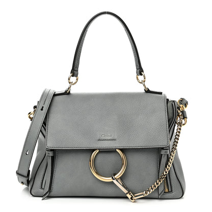 Chloe Calfskin Small Faye Day Shoulder Bag Cloudy Blue 1 of 11