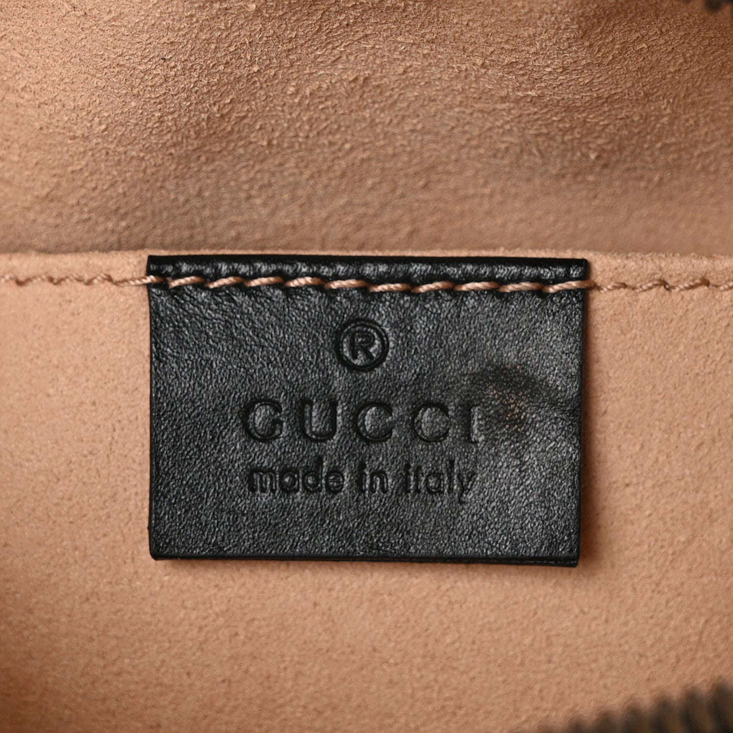 Gucci Calfskin Matelasse GG Marmont Belt Bag 85 34 Black 6 of 10