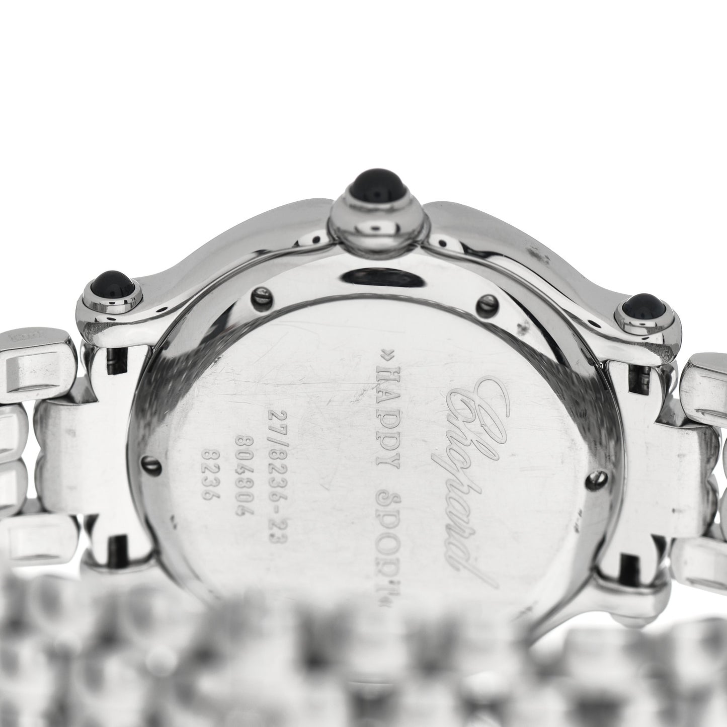 Stainless Steel 7 Diamond 32mm Happy Sport Quartz Watch