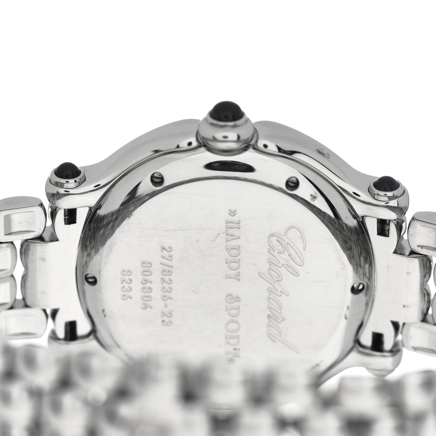 Chopard Stainless Steel 7 Diamond 32mm Happy Sport Quartz Watch 4 of 4