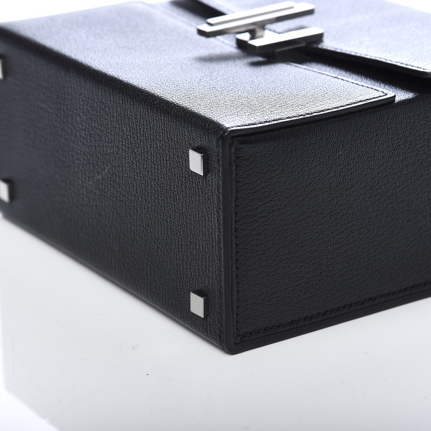Chevre Mysore Cinhetic Boxy Top Handle Bag Black