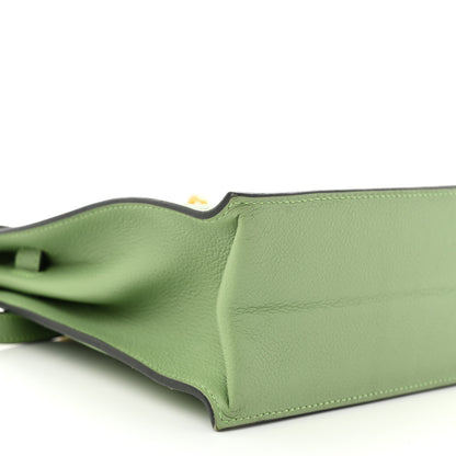 Hermes Evercolor Kelly Danse II Belt Bag Vert Criquet 9 of 13