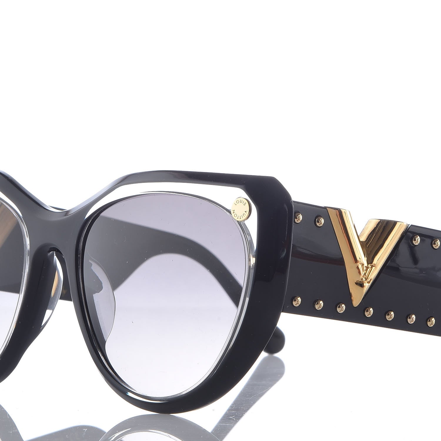Louis Vuitton My Fair Lady Studs Sunglasses Z1146E Black 7 of 8
