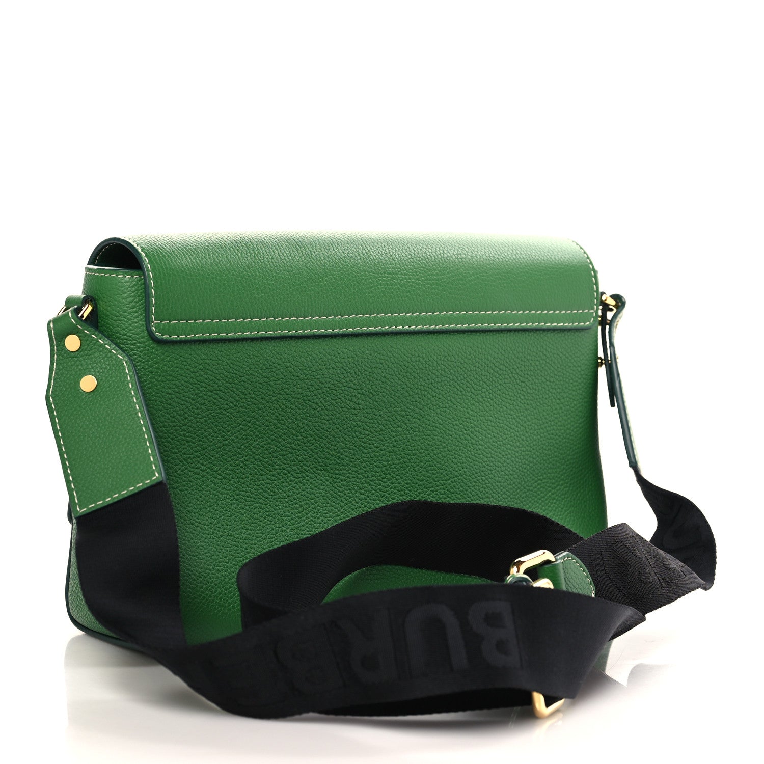 ⭐️ヴィンテージ⭐️Burberry'sバーバリーズケース ダークグリーン Burberry Grainy Calfskin Vintage Check Note Crossbody Bag Ivy