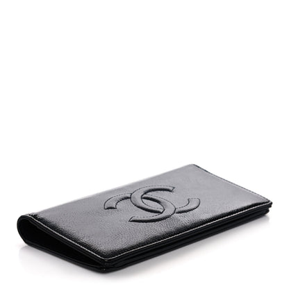 Chanel Patent Caviar Timeless CC Yen Wallet Black 4 of 10