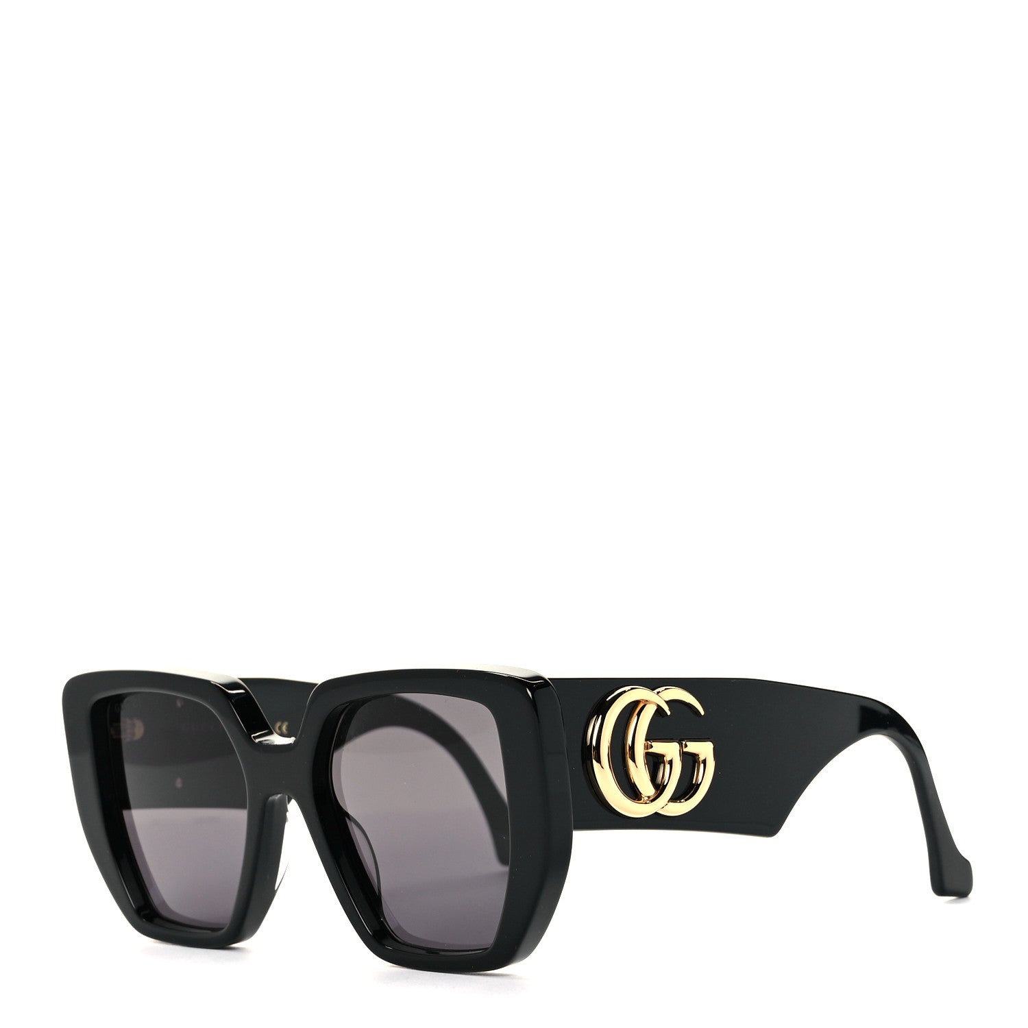 Gucci Acetate Square Frame Sunglasses GG0956S Black 1 of 8