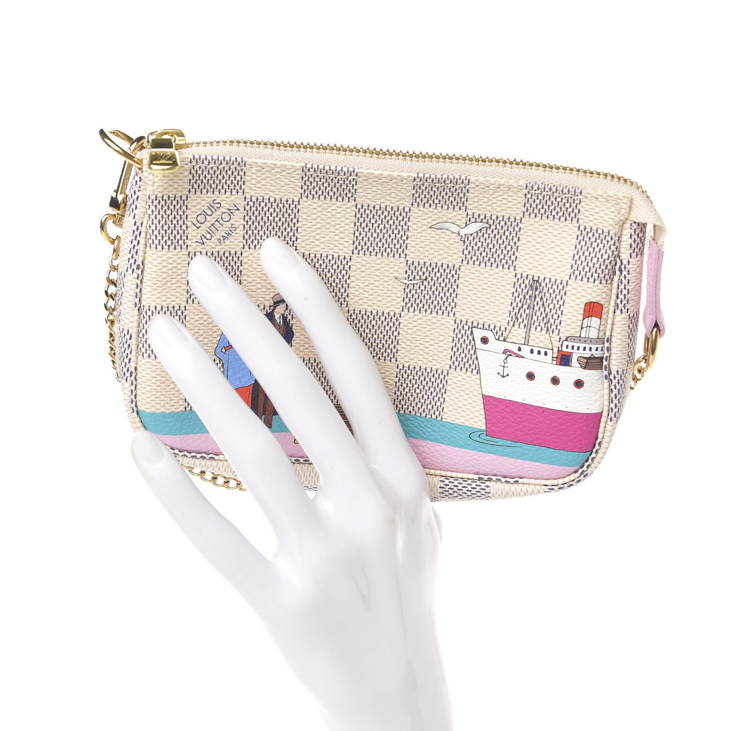 Damier Azur 2016 Christmas Animation Mini Pochette Accessories