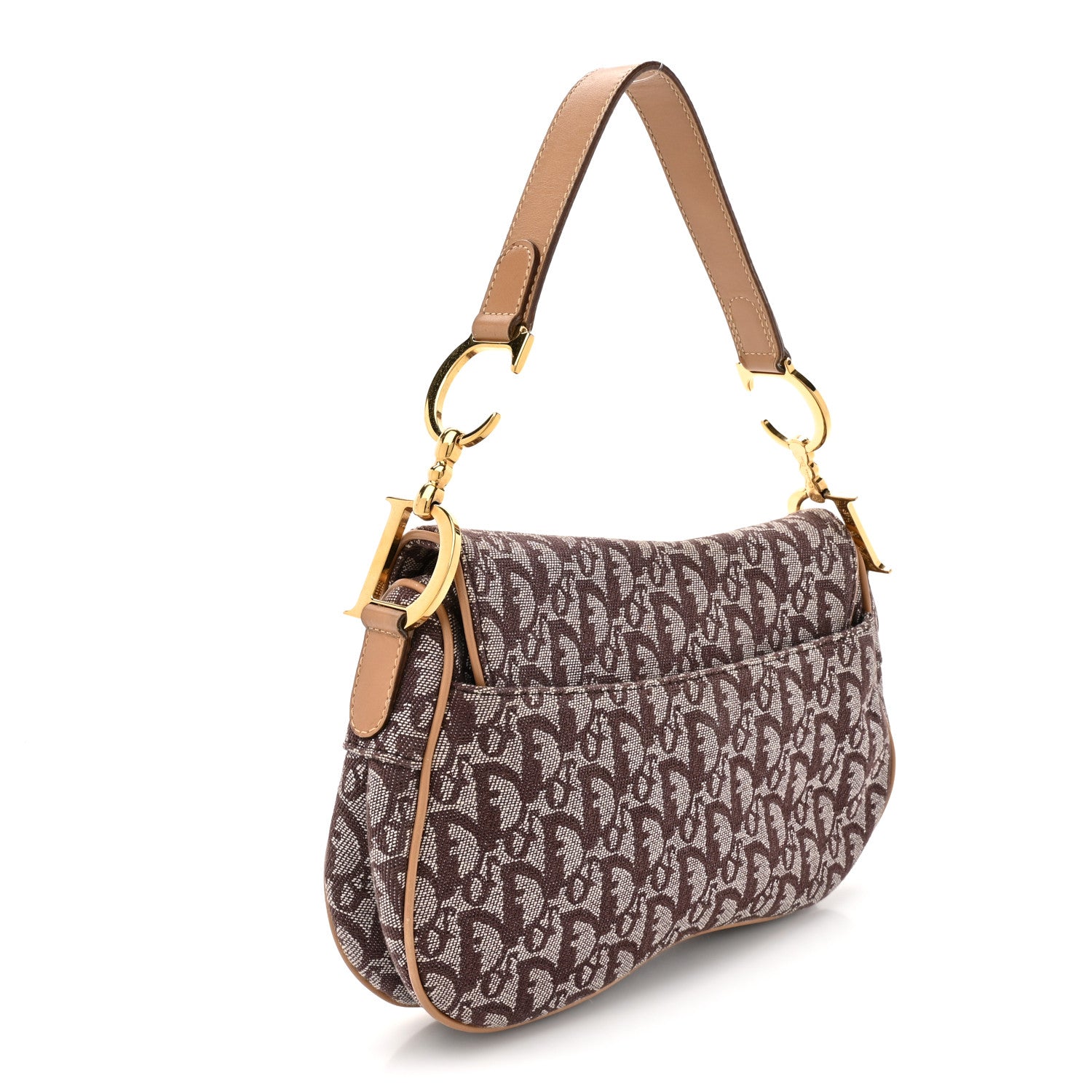 Christian Dior Monogram Double Saddle Bag Brown 3 of 17