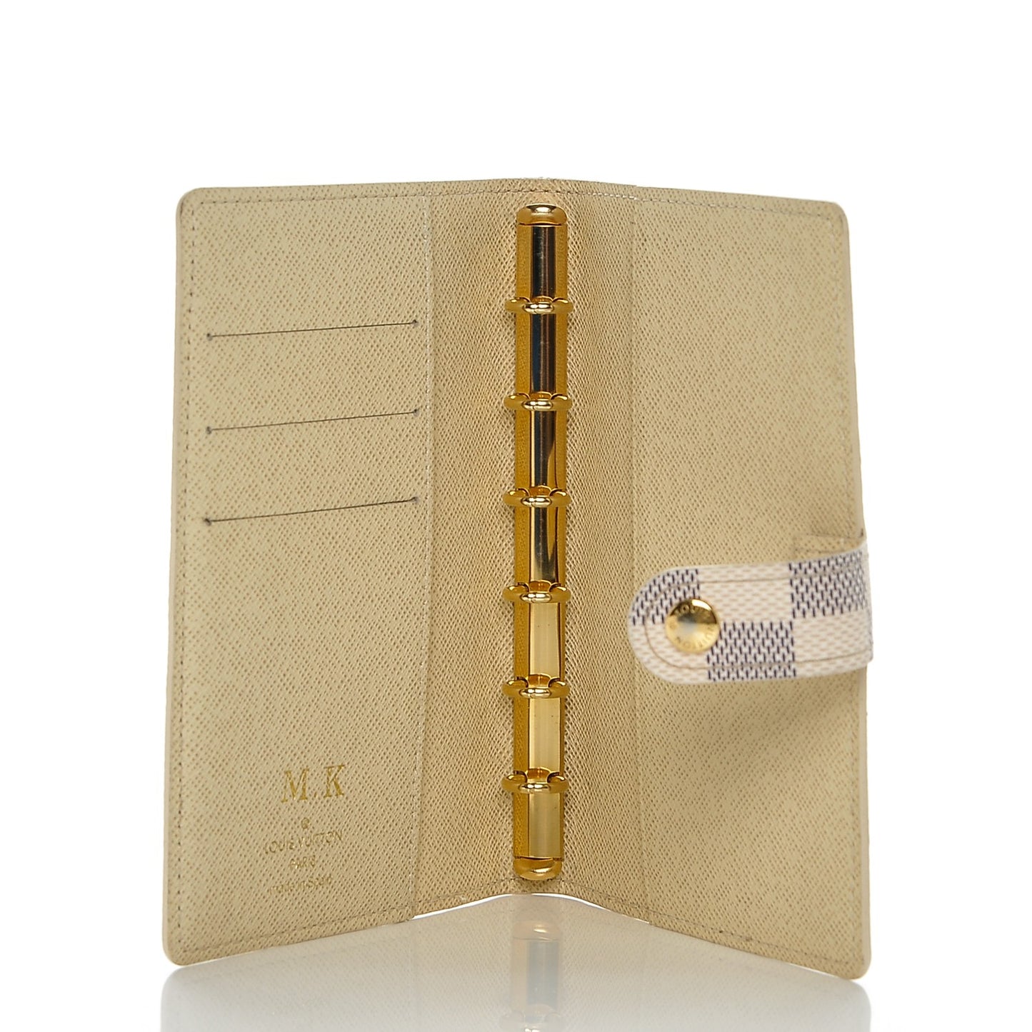Damier Azur Patch Small Ring Agenda Cover