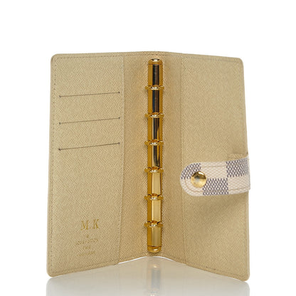 Louis Vuitton Damier Azur Patch Small Ring Agenda Cover 5 of 6