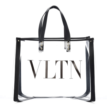 Valentino Garavani Plexy VLTN Shopping Bag Transparent 3 of 13