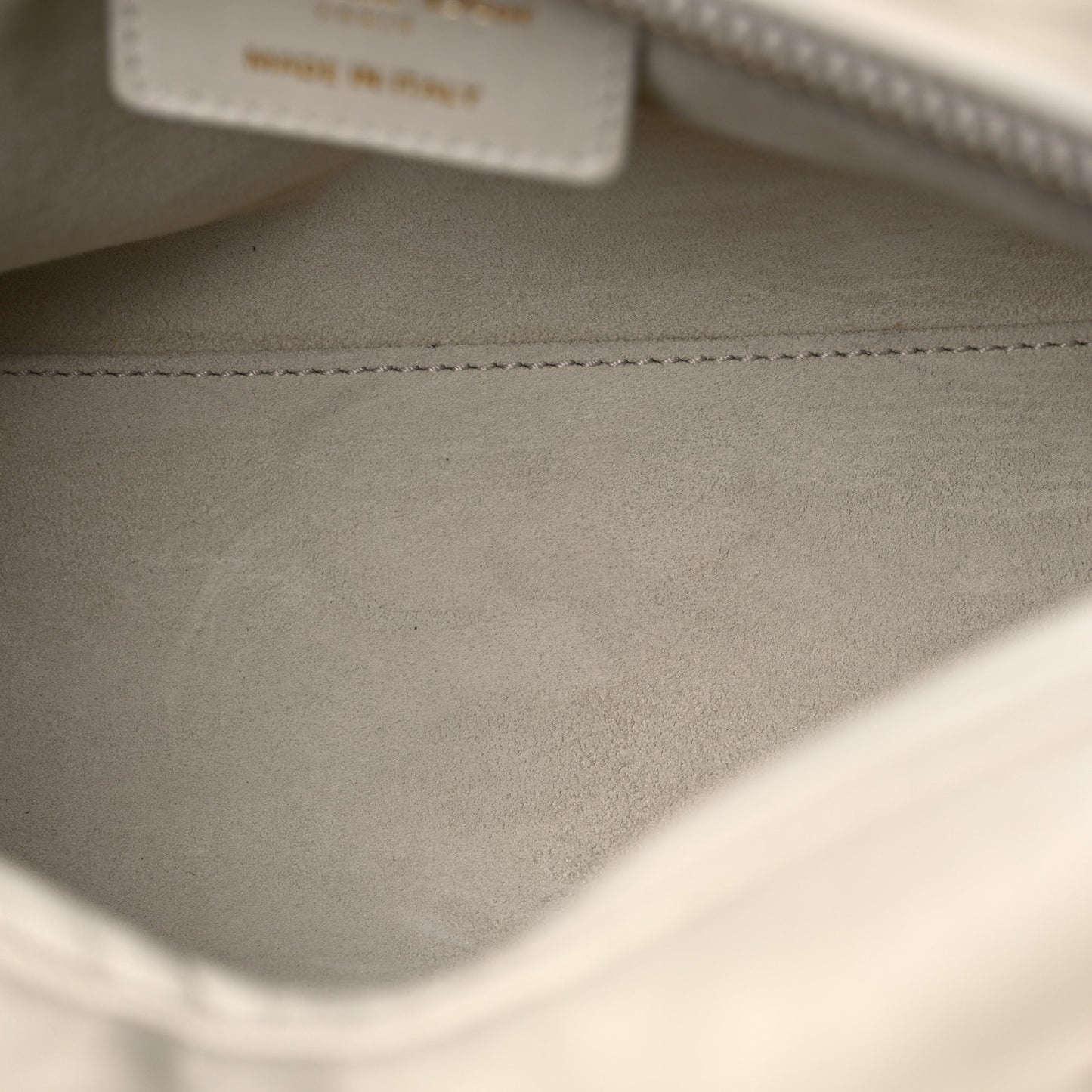 Calfskin Cannage Studded Medium Supple Lady Dior White