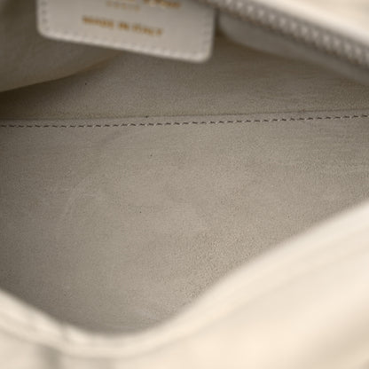 Christian Dior Calfskin Cannage Studded Medium Supple Lady Dior White 12 of 15