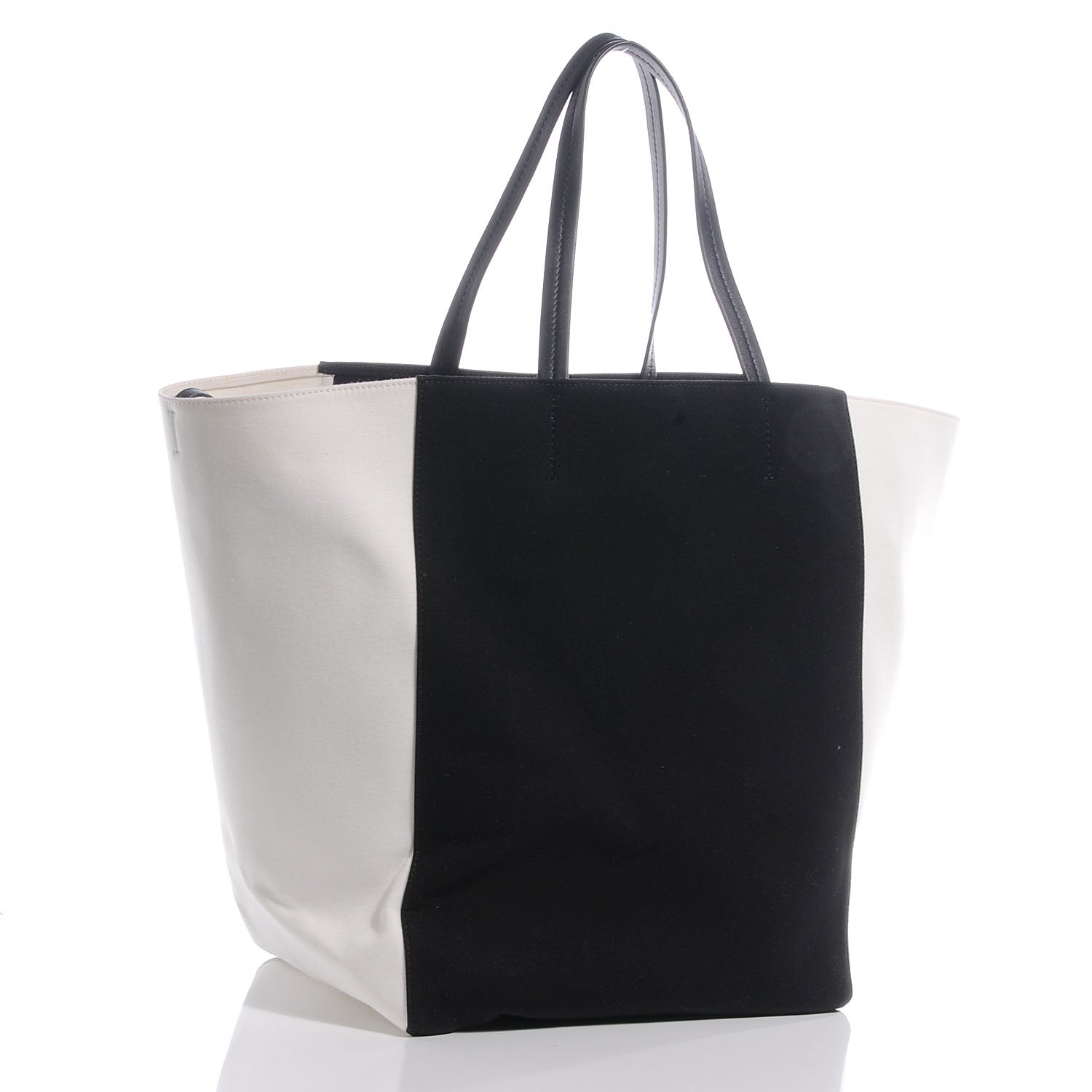 Celine Canvas Large Phantom Luggage Cabas Black White 3 of 8