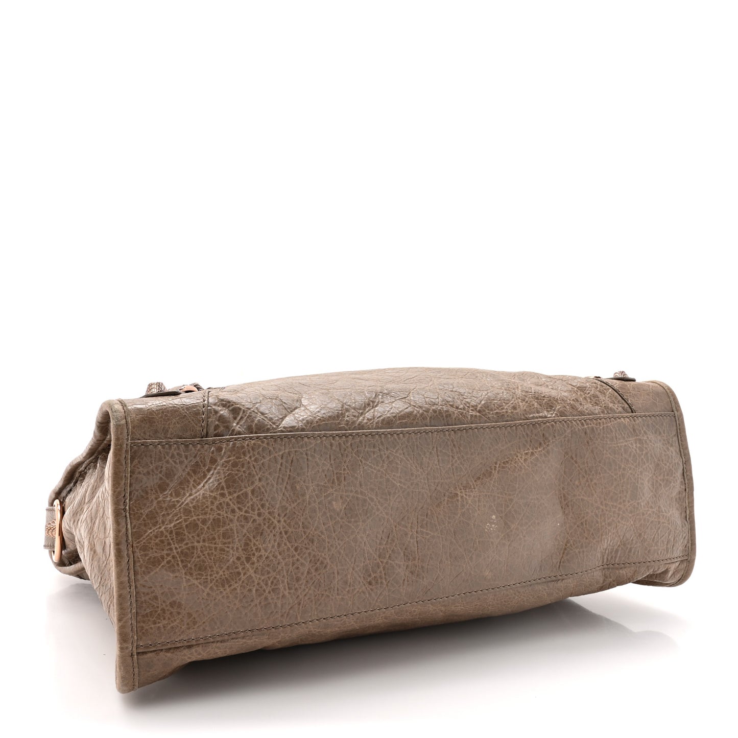 Agneau Giant 12 Rose Gold Hardware City Gris Poivre