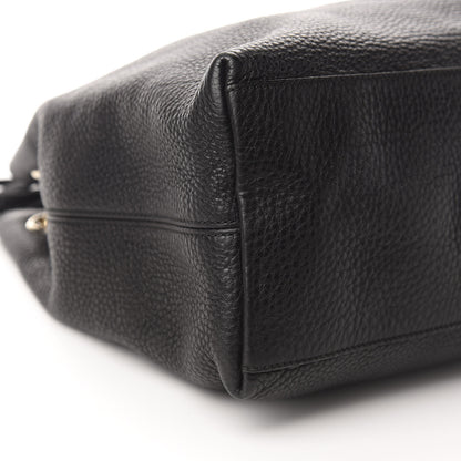 Gucci Pebbled Calfskin Medium Soho Chain Shoulder Bag Black 6 of 10