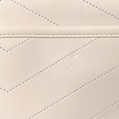 Saint Laurent Lambskin Matelasse Monogram Medium Niki Chain Satchel Ivory 16 of 16