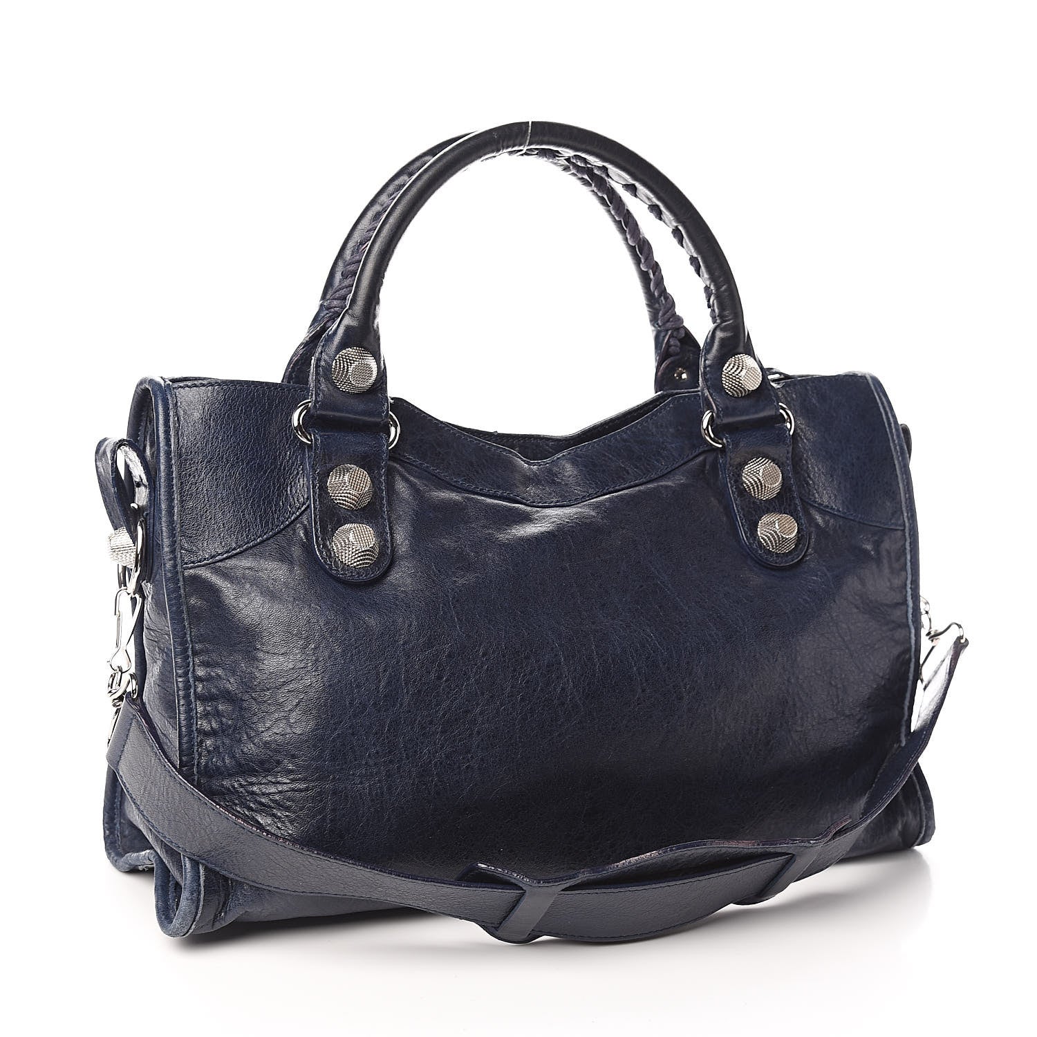 Balenciaga Agneau Giant 21 Silver Hardware City Marine 3 of 12