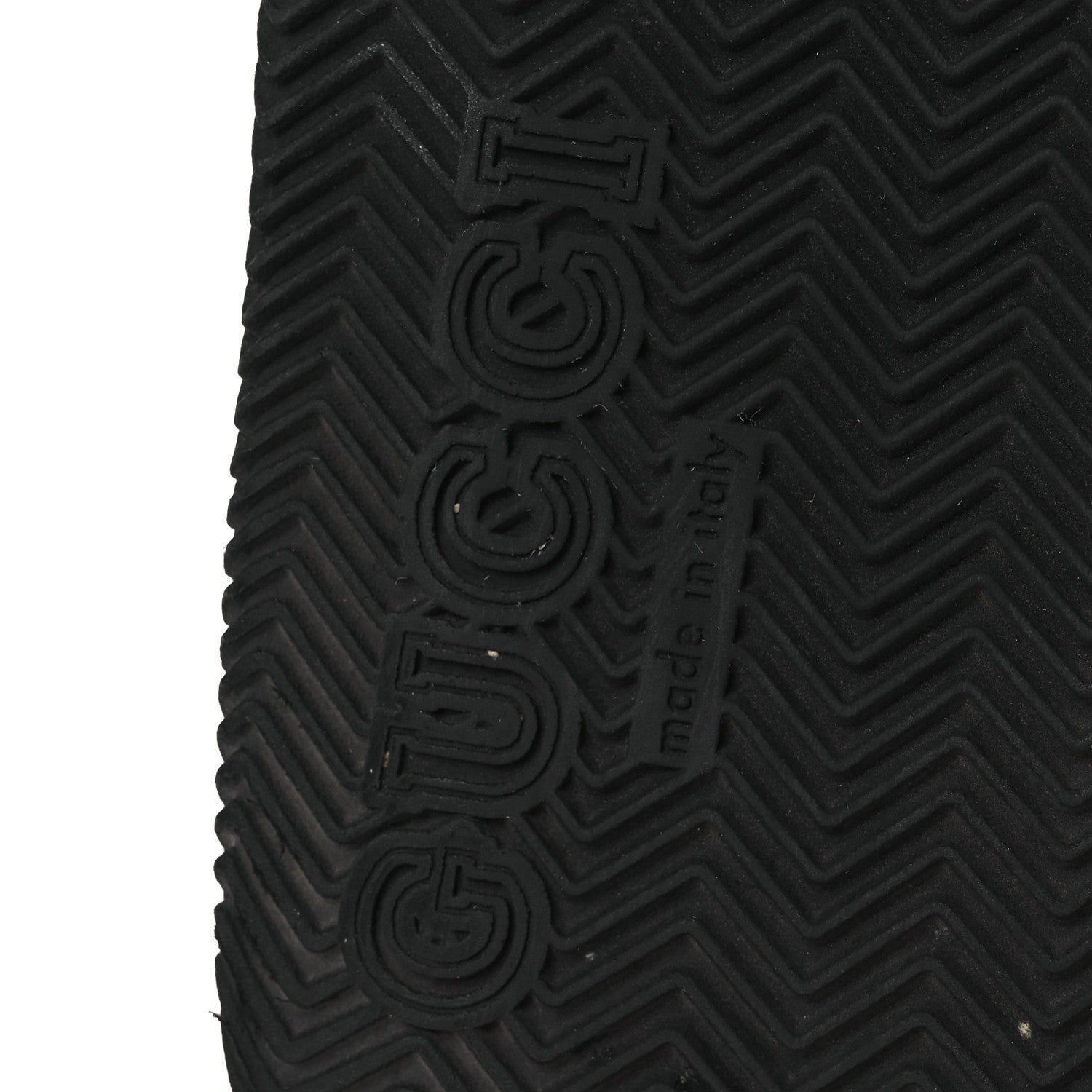 Gucci Rubber Web Womens Interlocking G Slide Sandals 33 Black Green Red 8 of 11