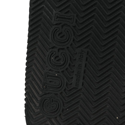 Gucci Rubber Web Womens Interlocking G Slide Sandals 33 Black Green Red 8 of 11