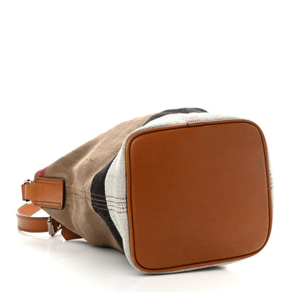 Burberry Canvas Mega Check Mini Ashby Tassel Crossbody Saddle Brown 4 of 13