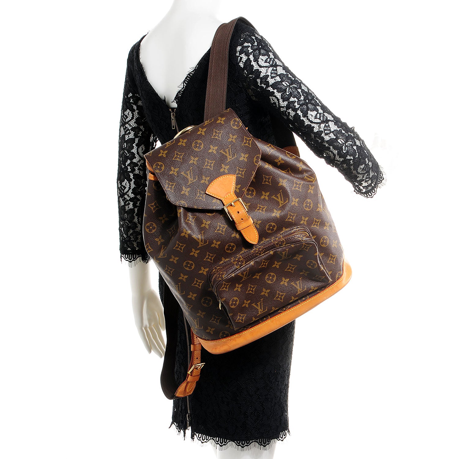 Louis Vuitton Monogram Montsouris GM Backpack 2 of 11