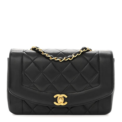 Chanel Lambskin Quilted Small Single Flap Black 1 of 10