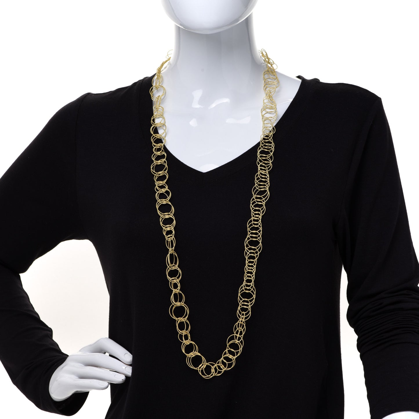 18K Yellow Gold Hawaii Sautoir Necklace