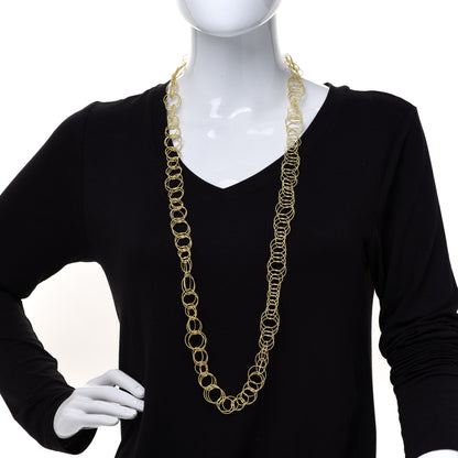 Buccellati 18K Yellow Gold Hawaii Sautoir Necklace 2 of 4