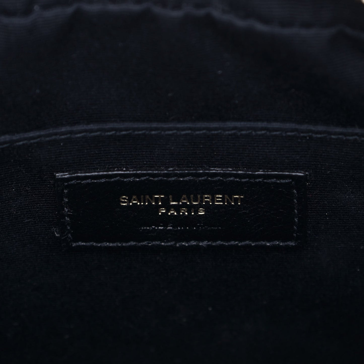 Calfskin Matelasse Monogram Lou Camera Bag Crema Soft