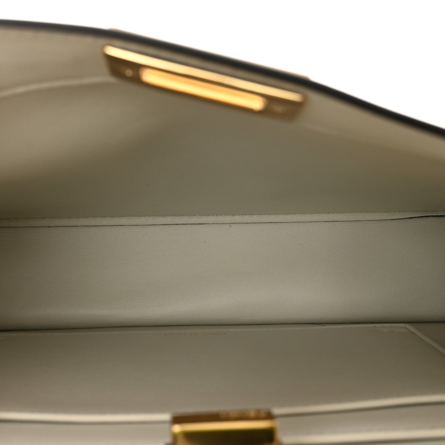 Fendi Vitello Seta Shiny Nappa Small Peekaboo I SEE U Satchel Wasabi White 7 of 11