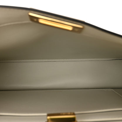 Fendi Vitello Seta Shiny Nappa Small Peekaboo I SEE U Satchel Wasabi White 7 of 11